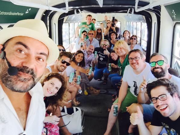 Selfie de grupo junto a Jose Corbacho, de su propia cuenta de Twitter (@josecorbacho)