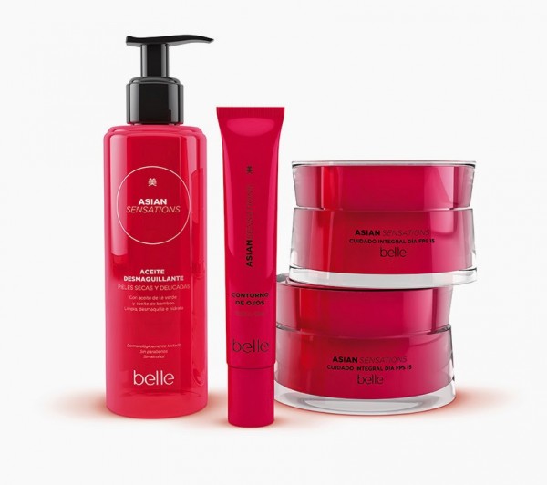Aceite desmaquillante y el resto de productos de la gama Asian Sensations de Belle & Makeup