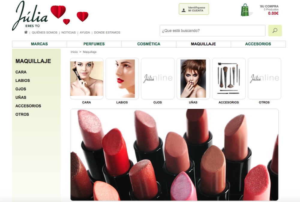 Perfumerias Júlia, la tienda online para comprar maquillaje