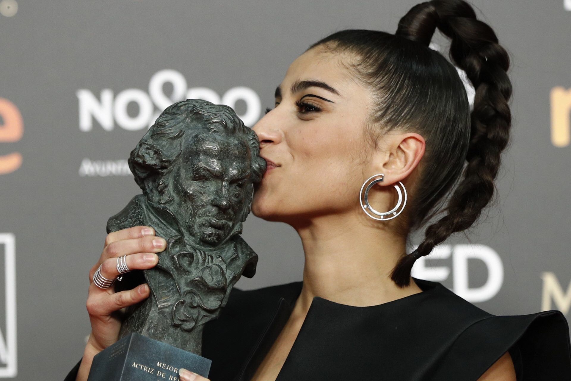 La actriz Carolina Yuste en la gala de los Premios Goya 2019