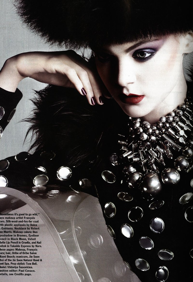 Portada de Allure Magazine de 2009, co maquillaje de François Nars.
