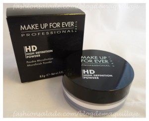 Los polvos sueltos High Definition de Make Up Forever cuando se usan indebidamente pueden provocar ese efecto.