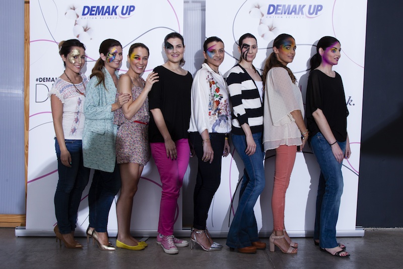 Al final del evento Demakup, todas con nuestros maquillajes personalizados.