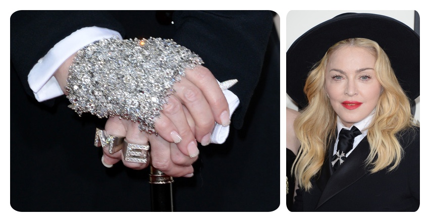 La manicura de Madonna en los Grammy 2014.