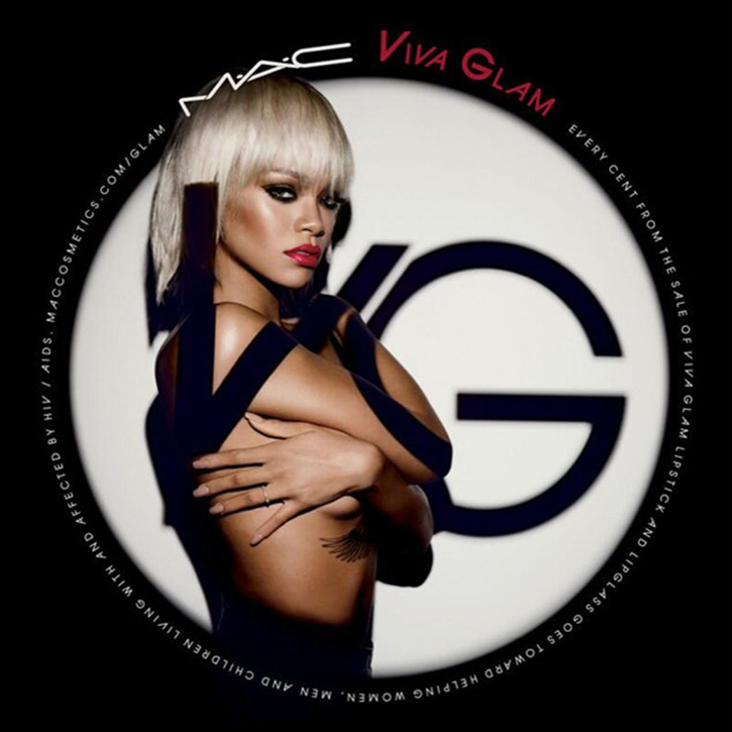 Cartel oficial de la colección Rihanna Viva Glam de MAC