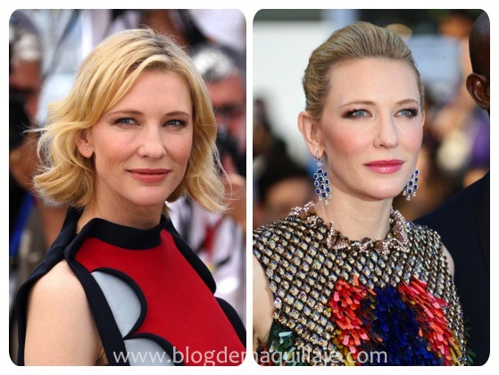 Dos de los looks beauty de Cate Blanchett en Cannes