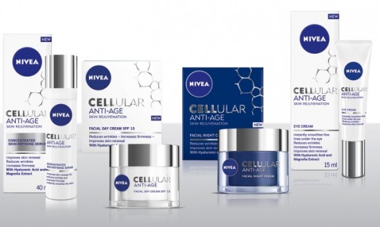 La gama completa de productos antiedad Cellular Anti-Age de Nivea